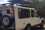 Nairobi National park safari vehicle jeep
